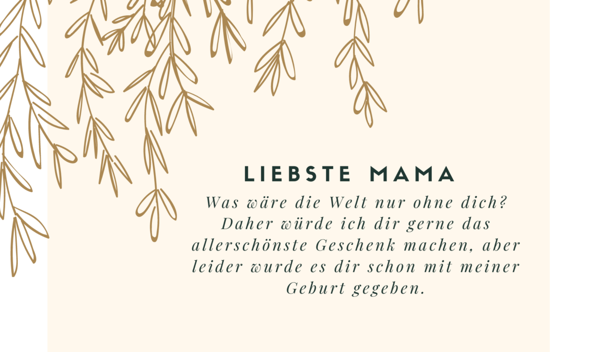 Mama Spruch zum Weinen