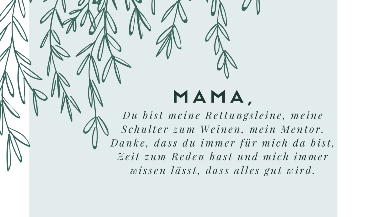 Mama Spruch zum Weinen